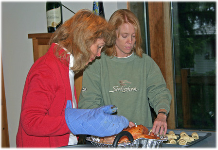 Preparing the Turkey