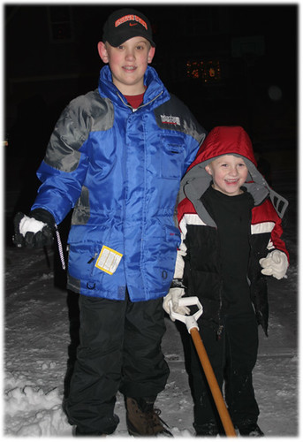 Jacob and Michael in the Snow