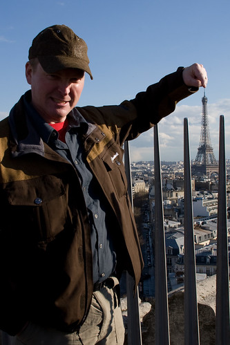 Dave poking the tower