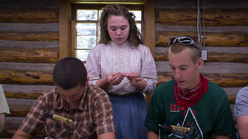 Our fly tying instructor at Fish Camp