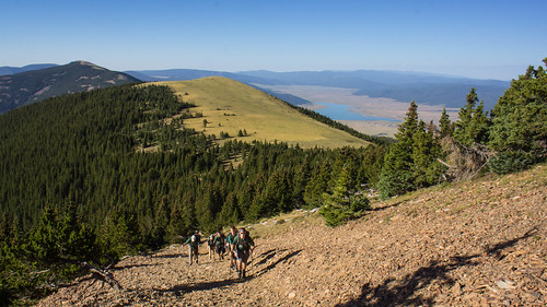 Looking at south ridge as we climb Baldy