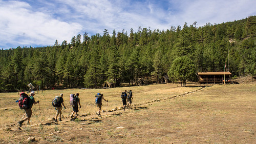 Hiking into Dean Cow